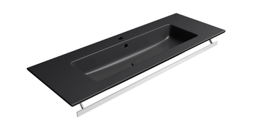 PURA 122X46 - Rectangular washbasin with towel rail by GSI ceramica - view 3
